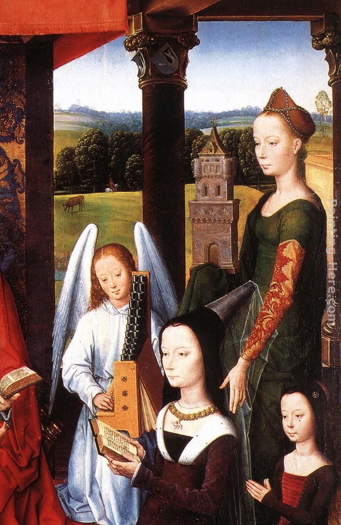 The Donne Triptych [detail 4, central panel] painting - Hans Memling The Donne Triptych [detail 4, central panel] art painting